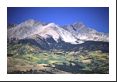 The Blanca Group of 14ers include Mount Lindsey (14,042 ft) on the right and Blanca Peak (14,345 ft).