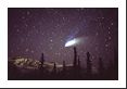 Comet Hale-Bopp above the Indian Peaks (Mt. Audubon).