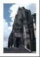 The cathedral in Chartres towers skyward reaching up to the heavens.