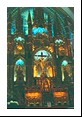 The three-story high alter towers into a magnificently painted dome in Notre Dame Cathedral.