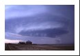 A supercell thunderstorm and mesocyclone in eastern CO in September? Not a common site but this upside-down wedding cake complete with developing wall cloud did not muster a tornado and spared this abandoned homestead.