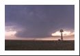 A low precipitation (LP) supercell acts like a vacuum sucking up dirt into its base about 15 minutes before producing a tornado.